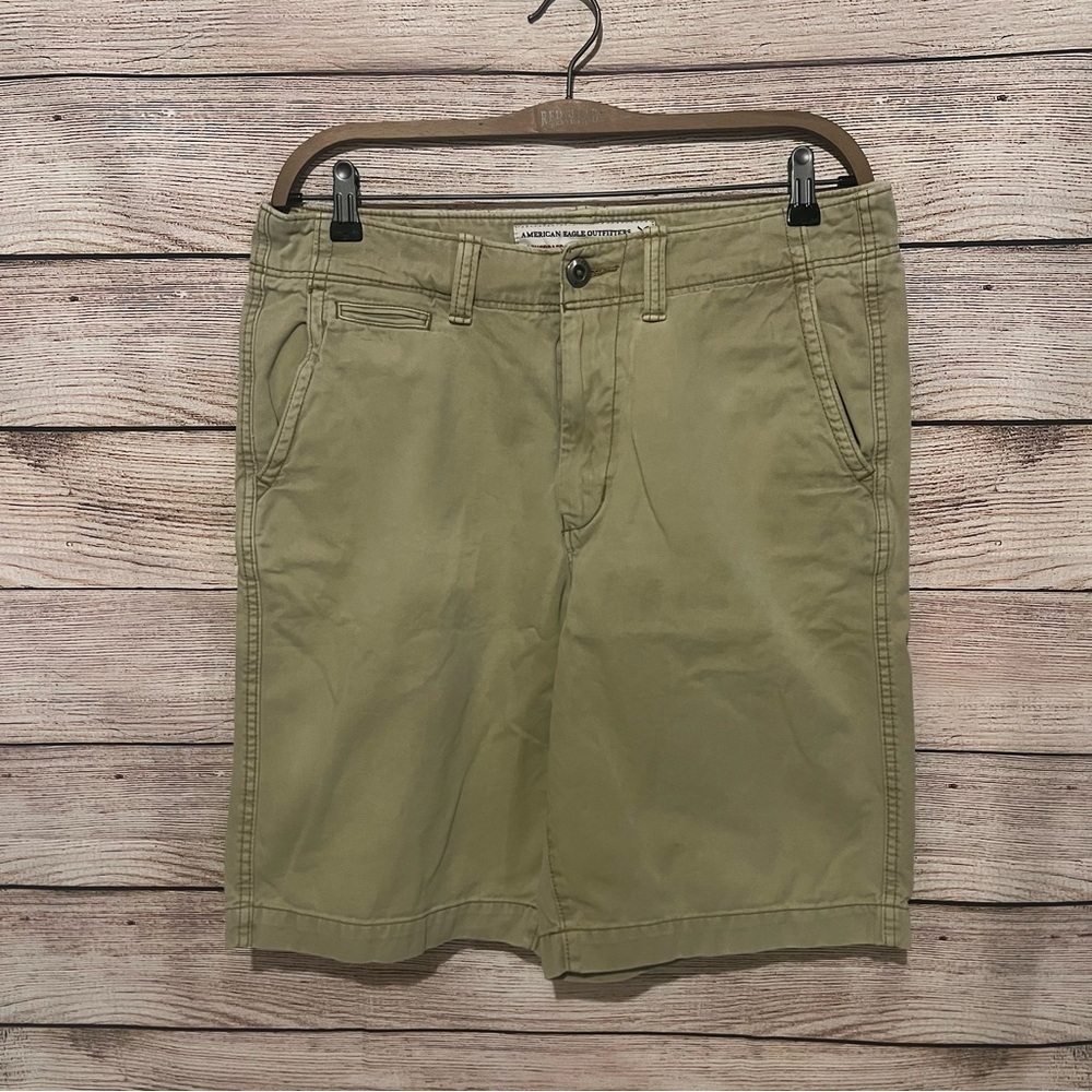 American Eagle Longboard Cargo Shorts 36W‎ Cotton Classic Khaki Colour